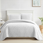 Pebbles Oversized Quilt Set // Gray (King / California King)