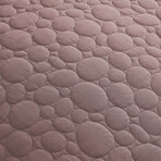 Pebbles Oversized Quilt Set // Muted Mauve (King / California King)