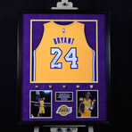 Kobe Bryant // Los Angeles Lakers // Autographed Jersey + Inscription + Framed // Limited Edition #5/124