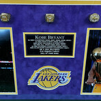 Kobe Bryant // Los Angeles Lakers // Signed Jersey + Inscription + Framed // Limited Edition #5/124
