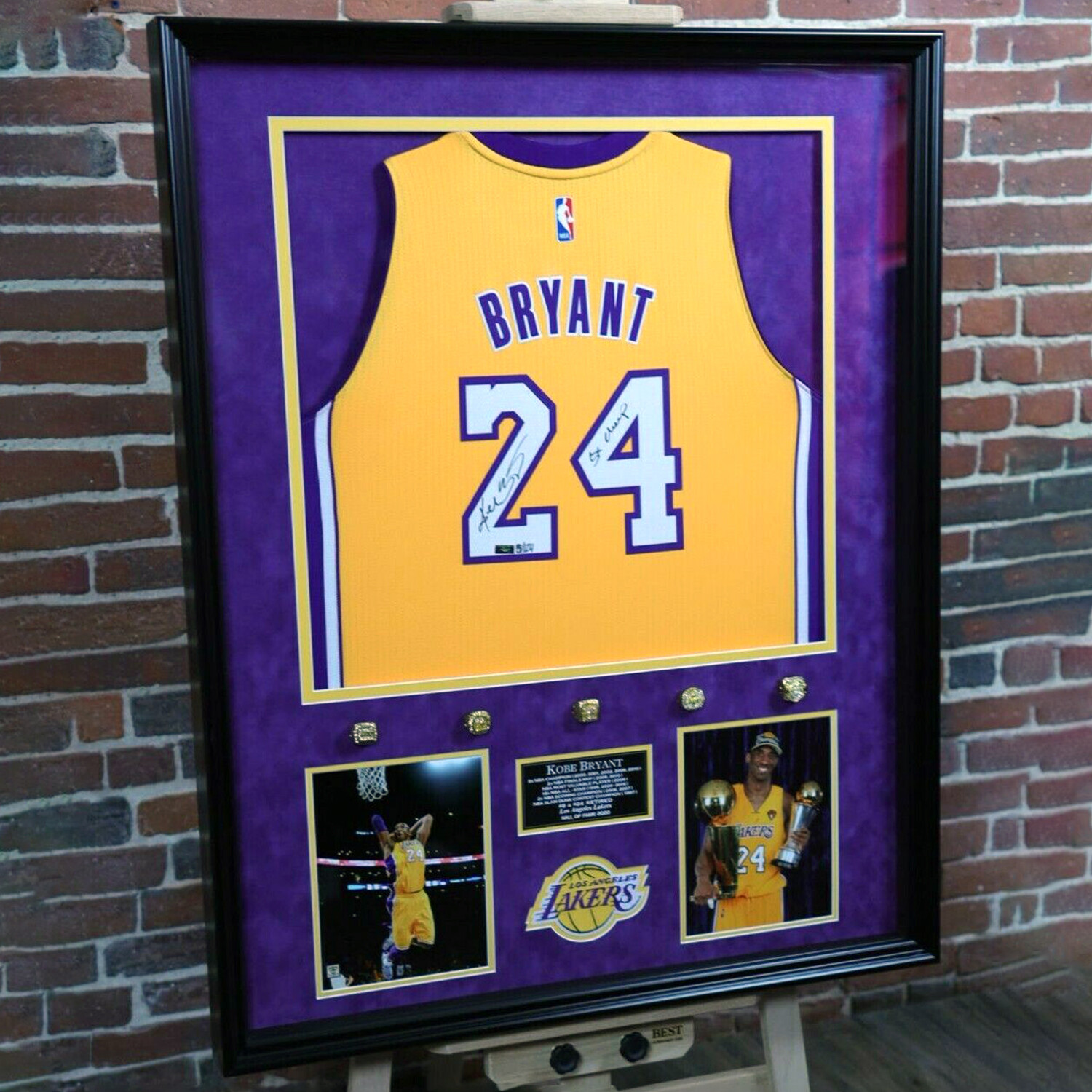 KOBE BRYANT AUTOGRAPHED HAND SIGNED YELLOW LAKERS JERSEY - Signature  Collectibles