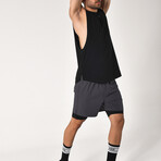 Men's Athletic Shorts + Tights // Gray (L)
