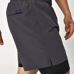 Men's Athletic Shorts + Tights // Gray (S)