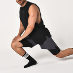 Men's Athletic Shorts + Tights // Gray (L)