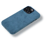 Alcantara iPhone Case // Navy Blue (13 Pro Max)