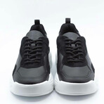 Black Gumboy Sneaker // Black + White (Euro: 40.5)
