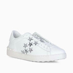 Star Street Style Logo Sneaker // White + Silver (Euro: 39.5)