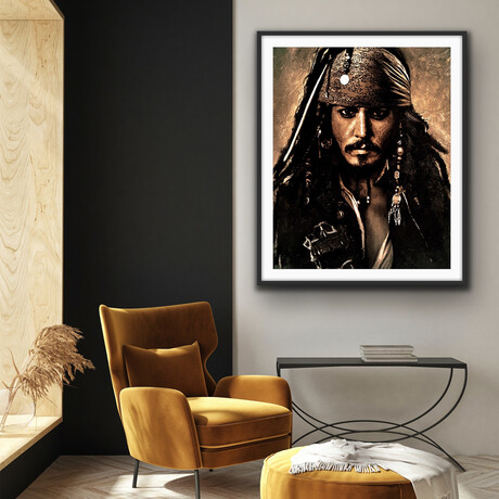 A Mega Pint // Jack Sparrow (11"W x 14”H)