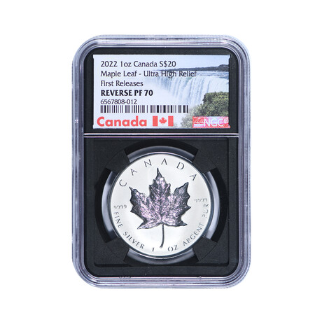 2022 $20 Canada Silver Maple Leaf Ultra High Relief NGC Reverse PF70 First Releases