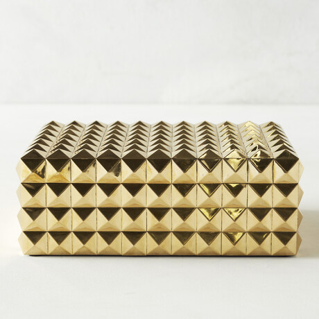 Studded Box (Silver // Small)