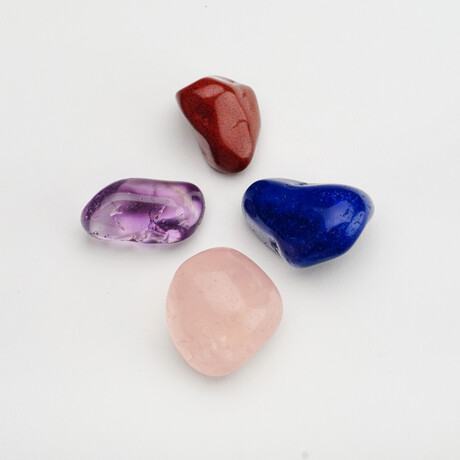 4 Genuine Tumble Stones // Healing Pouch