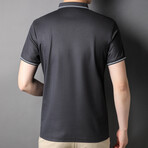Detailed Edge Polo Shirt // Dark Gray (S)
