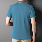 Logo Detail Polo Shirt // Light Blue (XS)