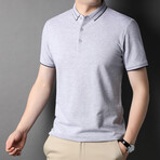 Black Edge Polo Shirt // Gray (M)