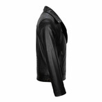 Carson Leather Jacket // Black (3XL)