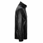 Calvin Leather Jacket // Black (2XL)
