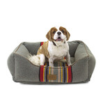 Pendleton Vintage Camp Kuddler Dog Bed / Heather Green (Medium)