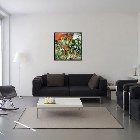 Allegory of the Patriotic War of 1812, 1914 by Aristarkh Vasilievic Lentulov (18"H x 18"W x 0.75"D)