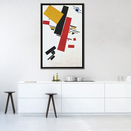 Dynamic Suprematism by Kazimir Severinovich Malevich (26"H x 18"W x 0.75"D)