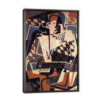 Harlequin with a Guitar, 1917 by Juan Gris (26"H x 18"W x 0.75"D)