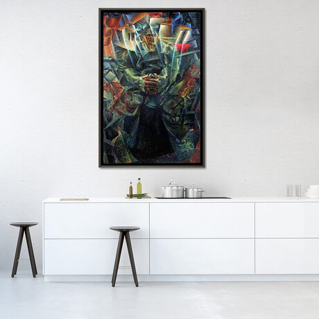 Materia, 1912 by Umberto Boccioni (26"H x 18"W x 0.75"D)