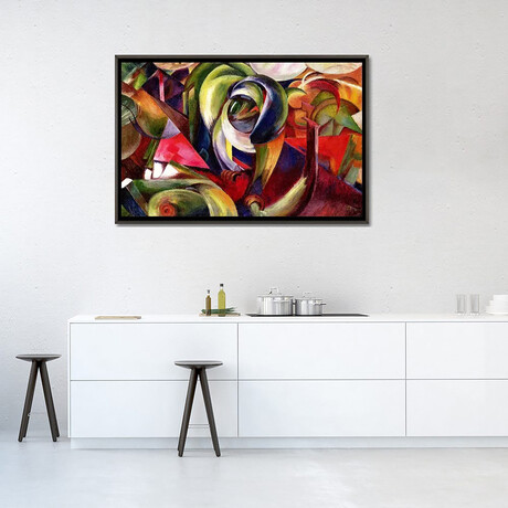 Mandrill, 1913  by Franz Marc (18"H x 26"W x 0.75"D)