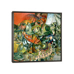 Allegory of the Patriotic War of 1812, 1914 by Aristarkh Vasilievic Lentulov (18"H x 18"W x 0.75"D)