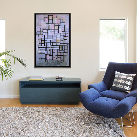 Composition 6, 1914 by Piet Mondrian (26"H x 18"W x 0.75"D)