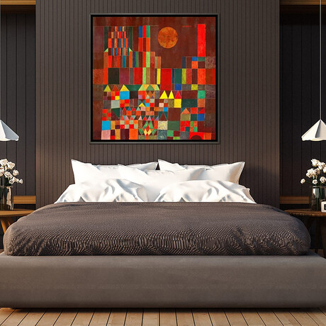 Burg und Sonne, 1928 by Paul Klee (18"H x 18"W x 0.75"D)