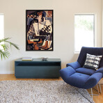 Harlequin with a Guitar, 1917 by Juan Gris (26"H x 18"W x 0.75"D)