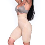 Women's Slimming Tummy Control Long Shorts // Nude (S/M)