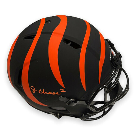 Ja'Marr Chase // Cincinnati Bengals // Signed Eclipse Helmet