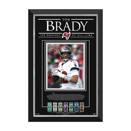 Tom Brady // Tampa Bay Buccaneers // Limited Edition of 212 // Facsimile Signature