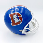 John Elway // Autographed Broncos Replica Football Helmet