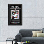 Tom Brady Ltd Ed of 112 Frame - Tampa Bay Buccaneers - Facsimile Signature