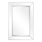 Moderno Beveled Rectangular Wall Mirror (30"L x 1.06"W x 20"H)