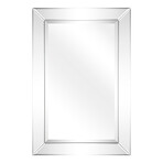 Moderno Beveled Rectangular Wall Mirror (36"L x 1.26"W x 24"H)