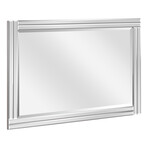 Moderno Stepped Beveled Rectangular Wall Mirror (36"L x 1.3"W x 24"H)