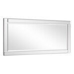Moderno Beveled Rectangular Wall Mirror (54"L x 1.3"W x 24"H)