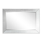 Bling Beveled Glass Rectangular Wall Mirror (36"L x 1.26"W x 24"H)