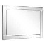 Moderno Beveled Rectangular Wall Mirror (36"L x 1.3"W x 24"H)