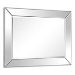 Moderno Beveled Rectangular Wall Mirror (40"L x 1.24"W x 30"H)