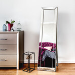 Moderno Beveled Rectangular Cheval Mirror