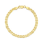 Italian Gold Over Silver Mens 8.5" Thick Gucci Mariner Chain (8.5")