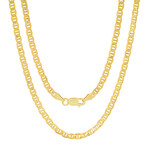 Italian Gold Over Silver Thin Unisex Gucci Mariner Chain (3.3mm) (18")