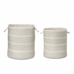 Modern Woven Hamper // Gray