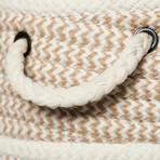 Modern Woven Hamper // Sand