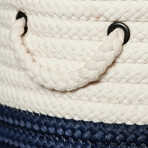 Nicholas 2-Tone Hamper (Navy)