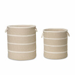 Modern Woven Hamper // Sand