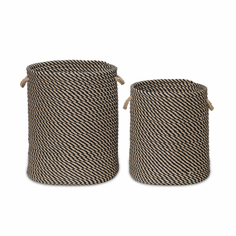 Cabana Woven Hampers (15"L x 15"W x 18"H)